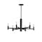 Maxim Lighting Emana 6-Light Chandelier, Black 21366BK - alternate 1